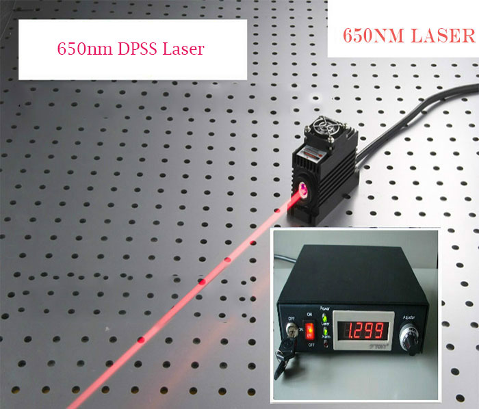 650nm/655nm/660nm 1000mW 红色半导体激光实验室可调式电源